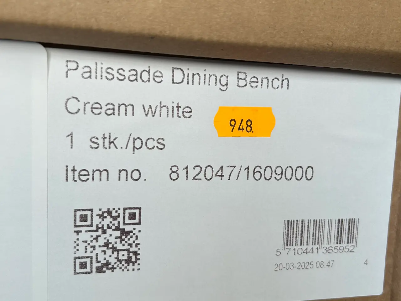 Billede 2 - Bænk HAY Palissade
