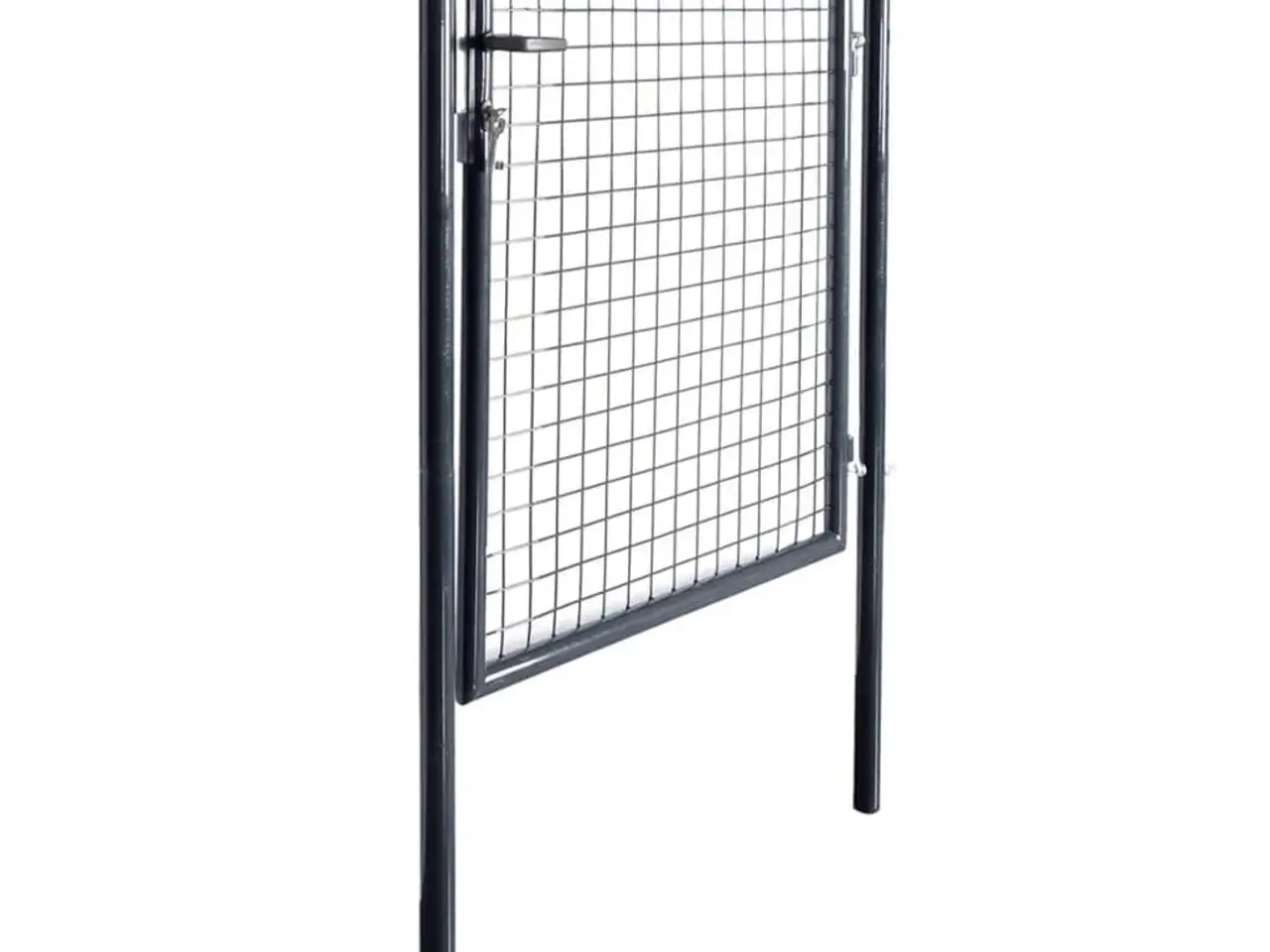 Billede 2 - Havelåge i net galvaniseret stål 100x100 cm grå