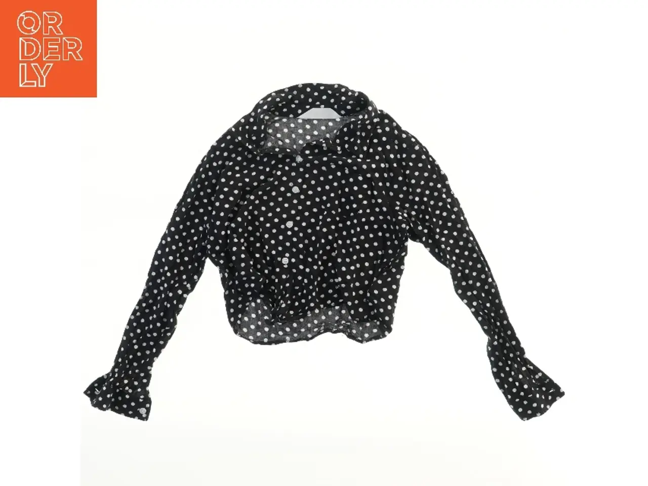 Billede 1 - Prikket bluse med lange ærmer fra H&M (str. 140)