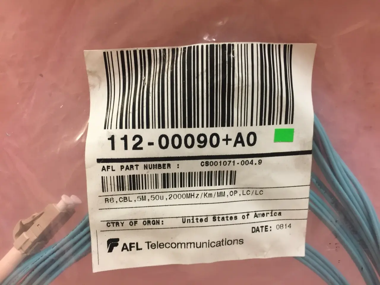 Billede 2 - parti of 2x Netapp AFL Optical kabel 112-00090+A0