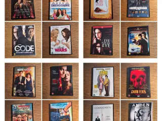 DVD film 5kr/stk. Samlet køb kan sendes.