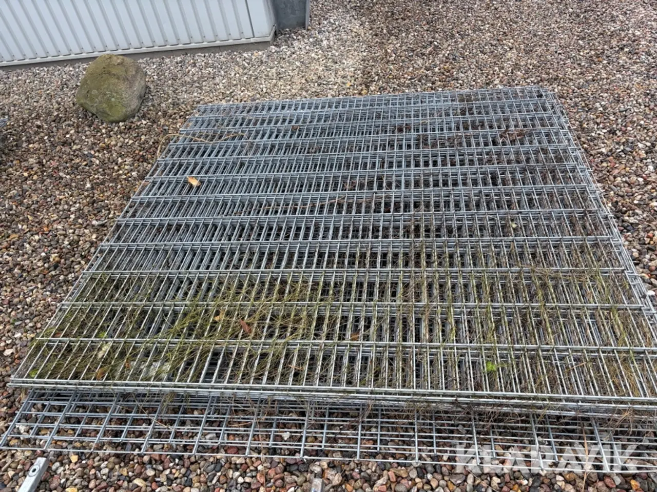 Billede 3 - Hegn samt port stolper til port mangler