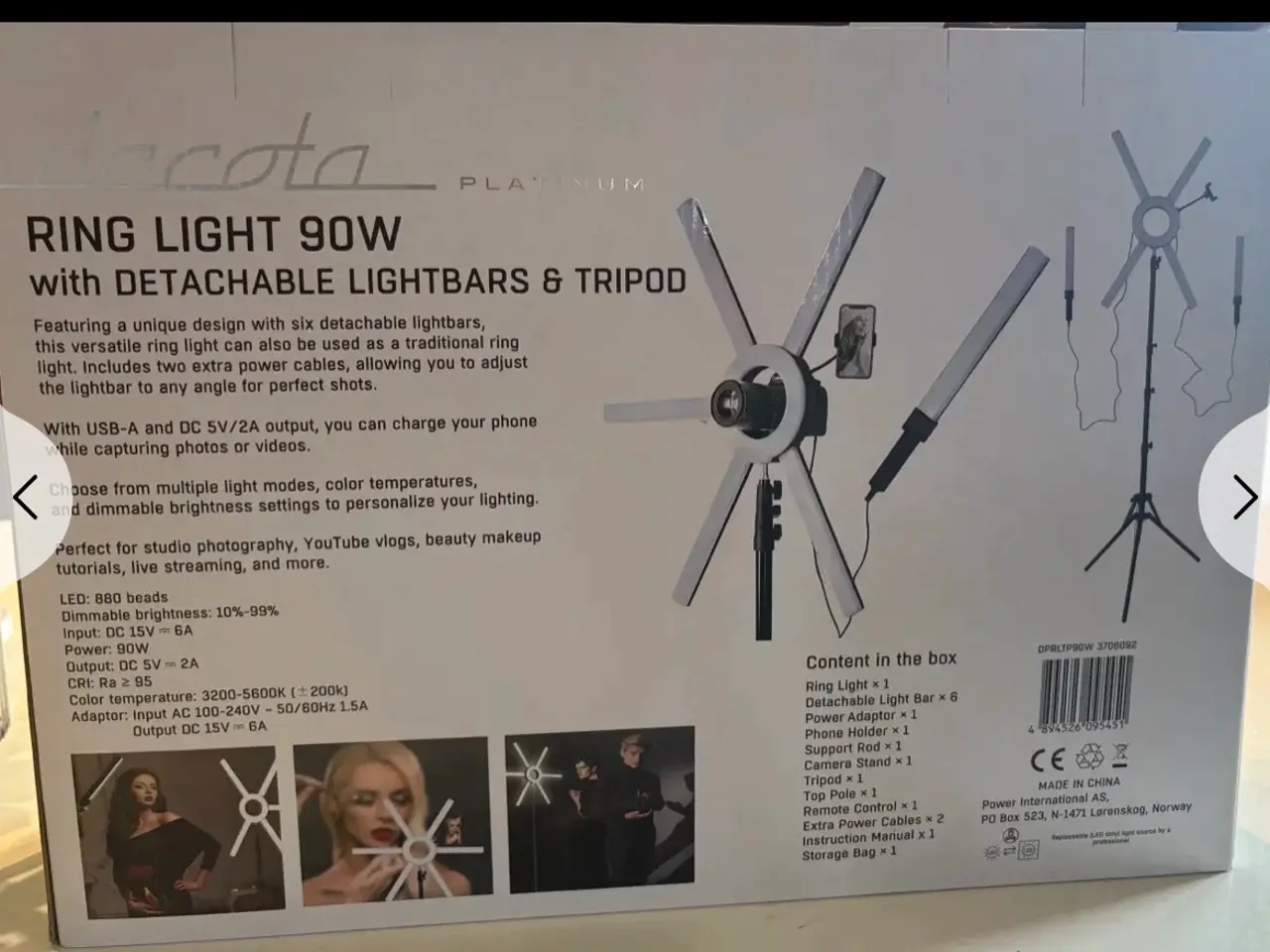 Billede 2 - Dacota Ring light 90 w