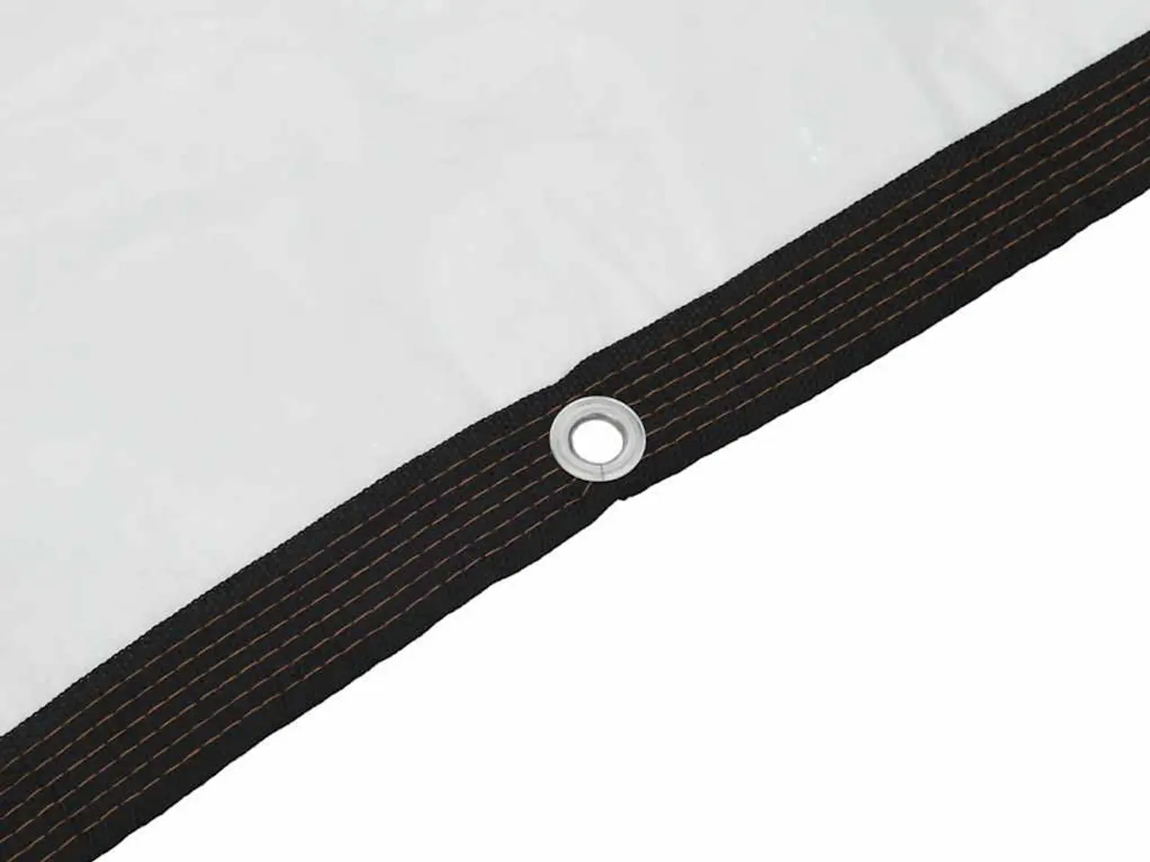 Billede 8 - Klar presenning med øjer 3×4 m - polyethylen, transparent/sort