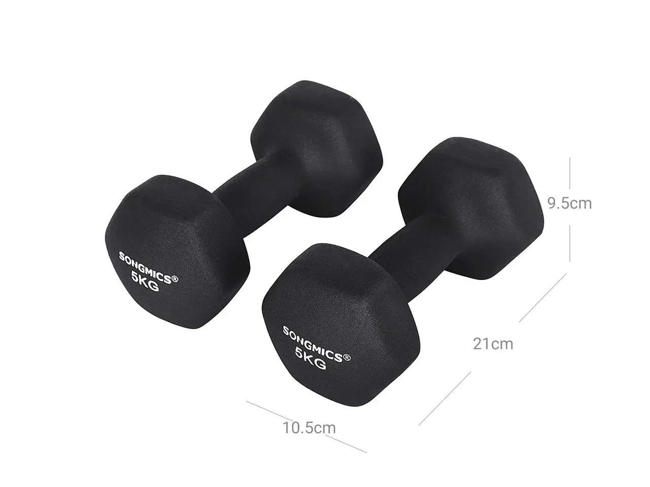 Billede 6 - Håndvægte 2 x 5 kg - sort