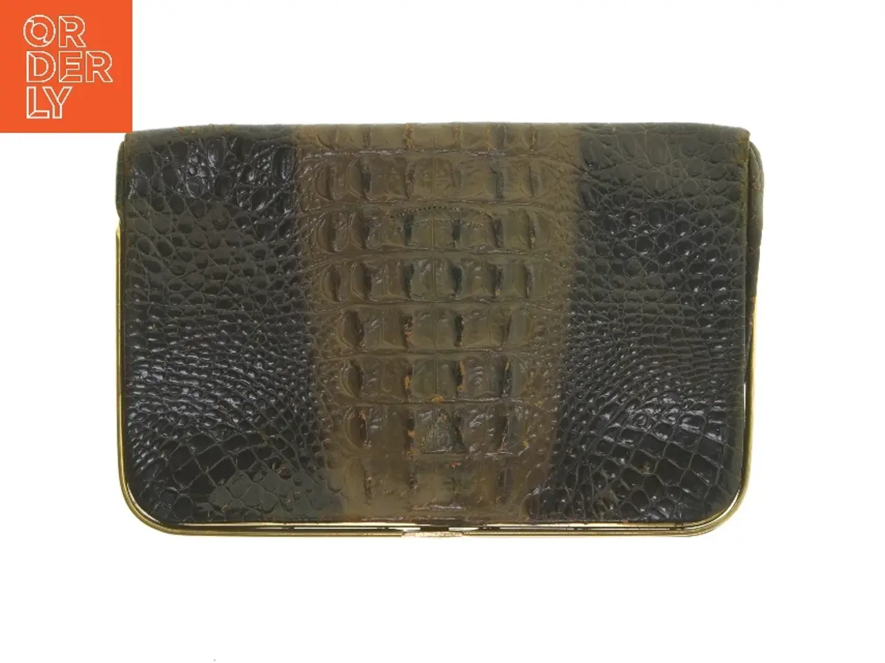 Billede 3 - Taske af krokodillelæder (str. 27,5x18 cm)