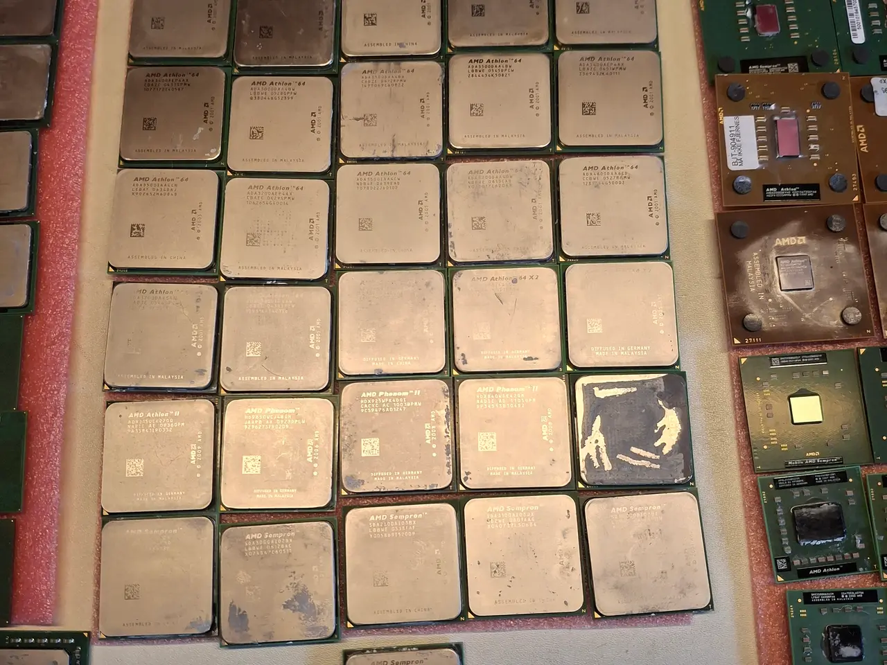 Billede 3 - 130 Stk. Processor Bemærke at sælges som defekt