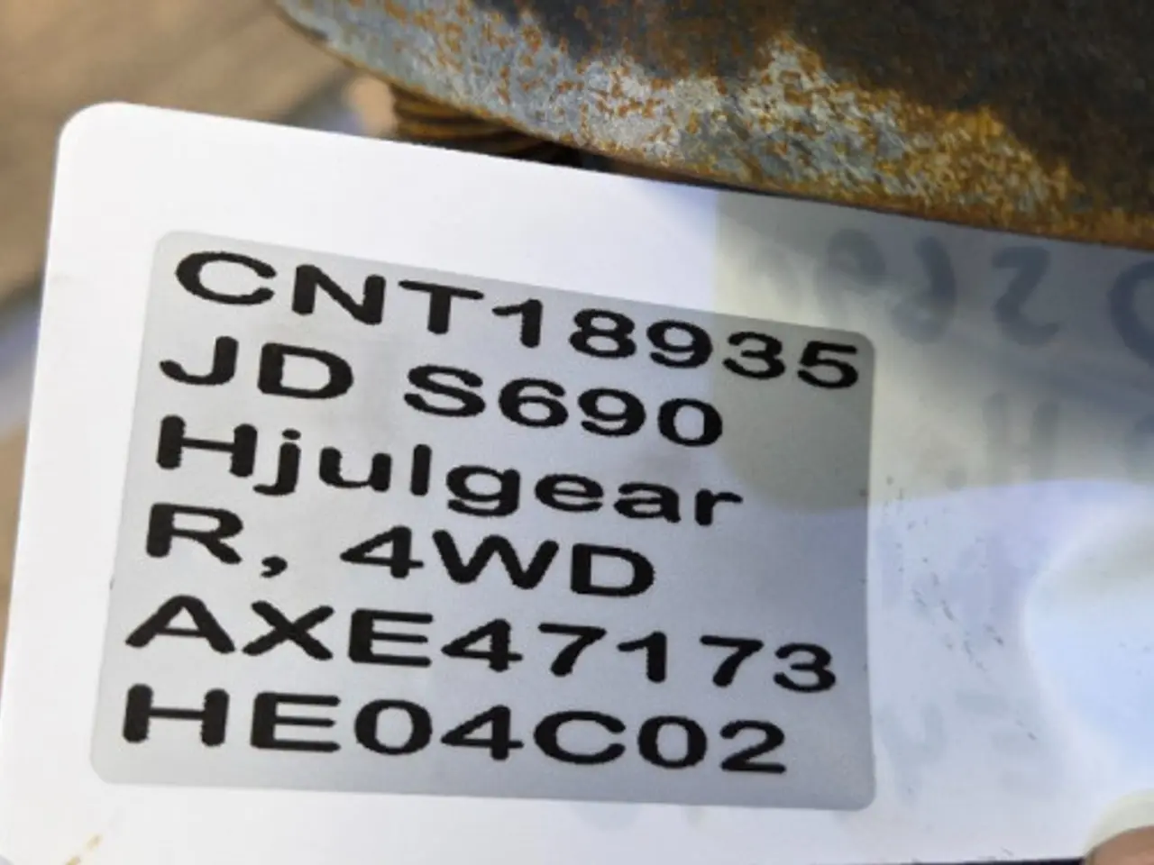 Billede 20 - John Deere S690 Hjulgear R. AXE47173