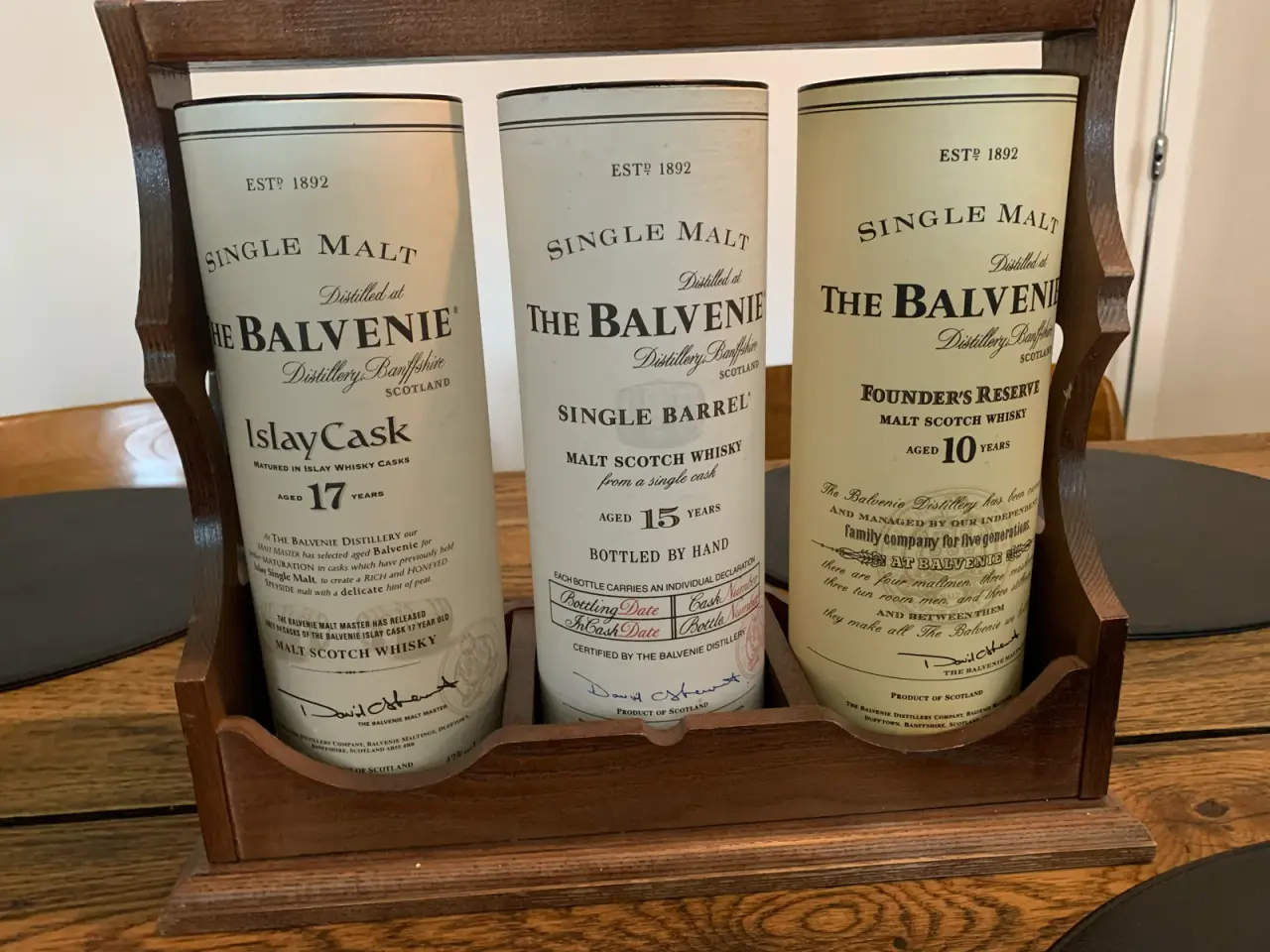 Billede 2 - Sæt med tre The Balvenie whisky