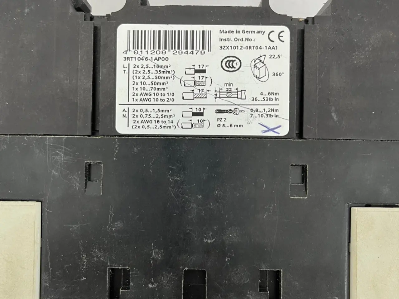 Billede 8 - Siemens 3RT1046-1AP00 SIRIUS Power kontaktor 95A -