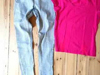 Helt nye jeggins med sattleback