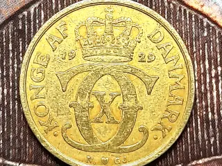1 KR KRONE 1929 BEDRE ÅR! Christian X