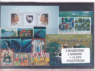 Færøerne - 2 Miniark + 14 Stk. - Postfrisk