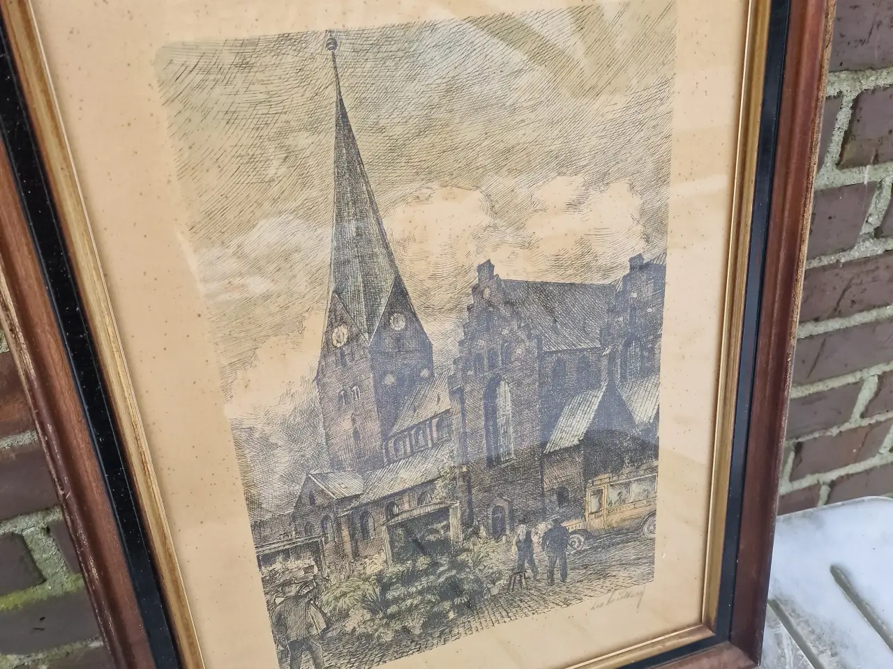 Billede 1 - Århus Domkirke kobberstik