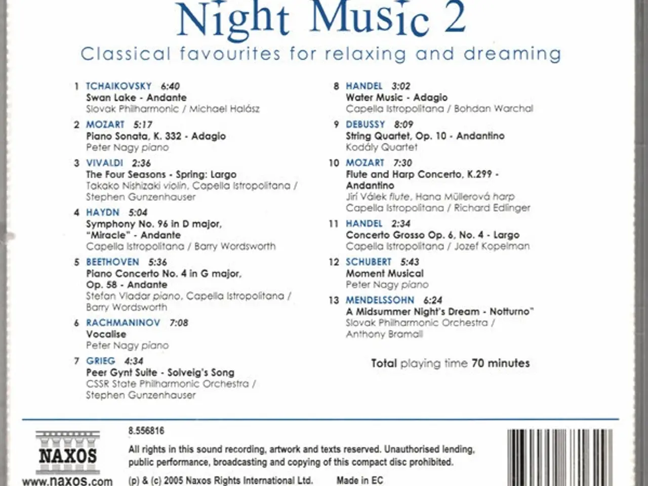 Billede 2 - Diverse kunstnere – Night Music 2 – CD