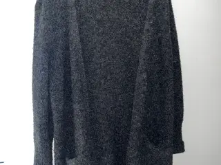 Mørkegrå lang Vila cardigan