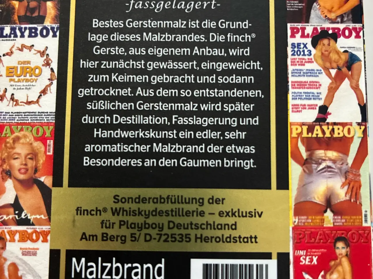 Billede 3 - Playboy PUR Malt Malzbrand 40% 0,5L