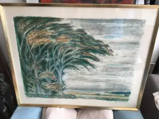 Litografi af kendt kunstner