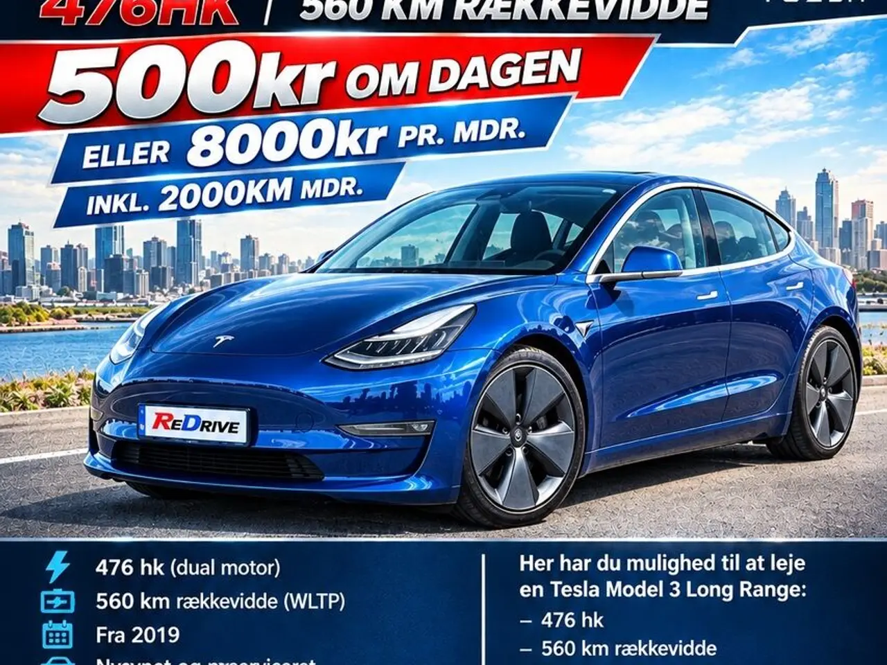 Billede 1 - Tesla Model 3 EL Long Range AWD 476HK Aut.