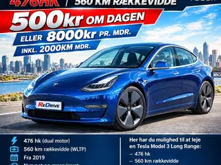 Tesla Model 3 EL Long Range AWD 476HK Aut.