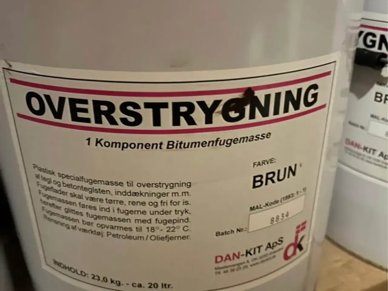 Billede 1 - Overstrygningsmasse