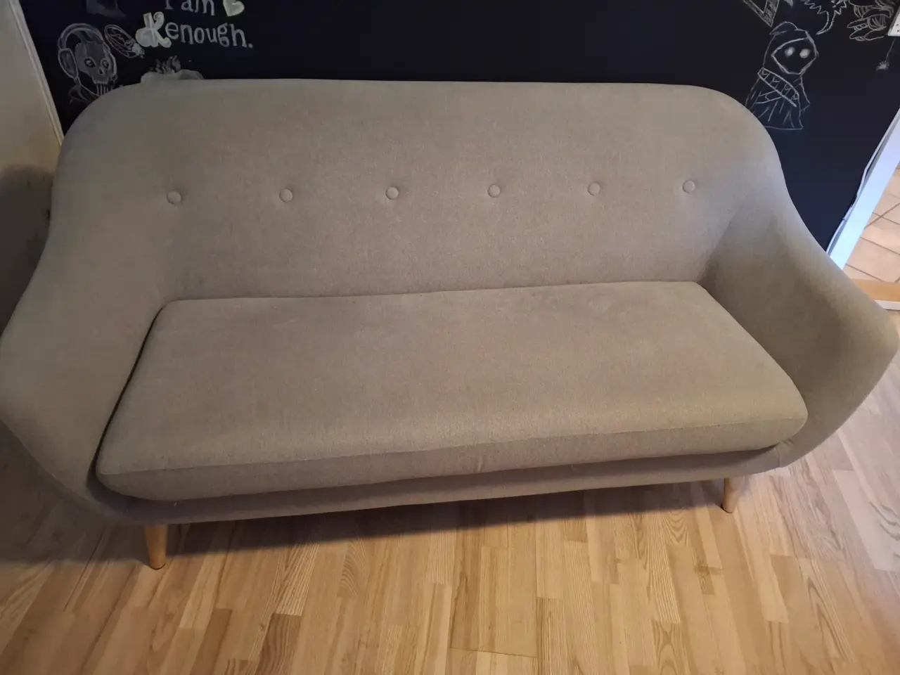 Billede 1 - 2,5 pers. Sofa I grå stof.