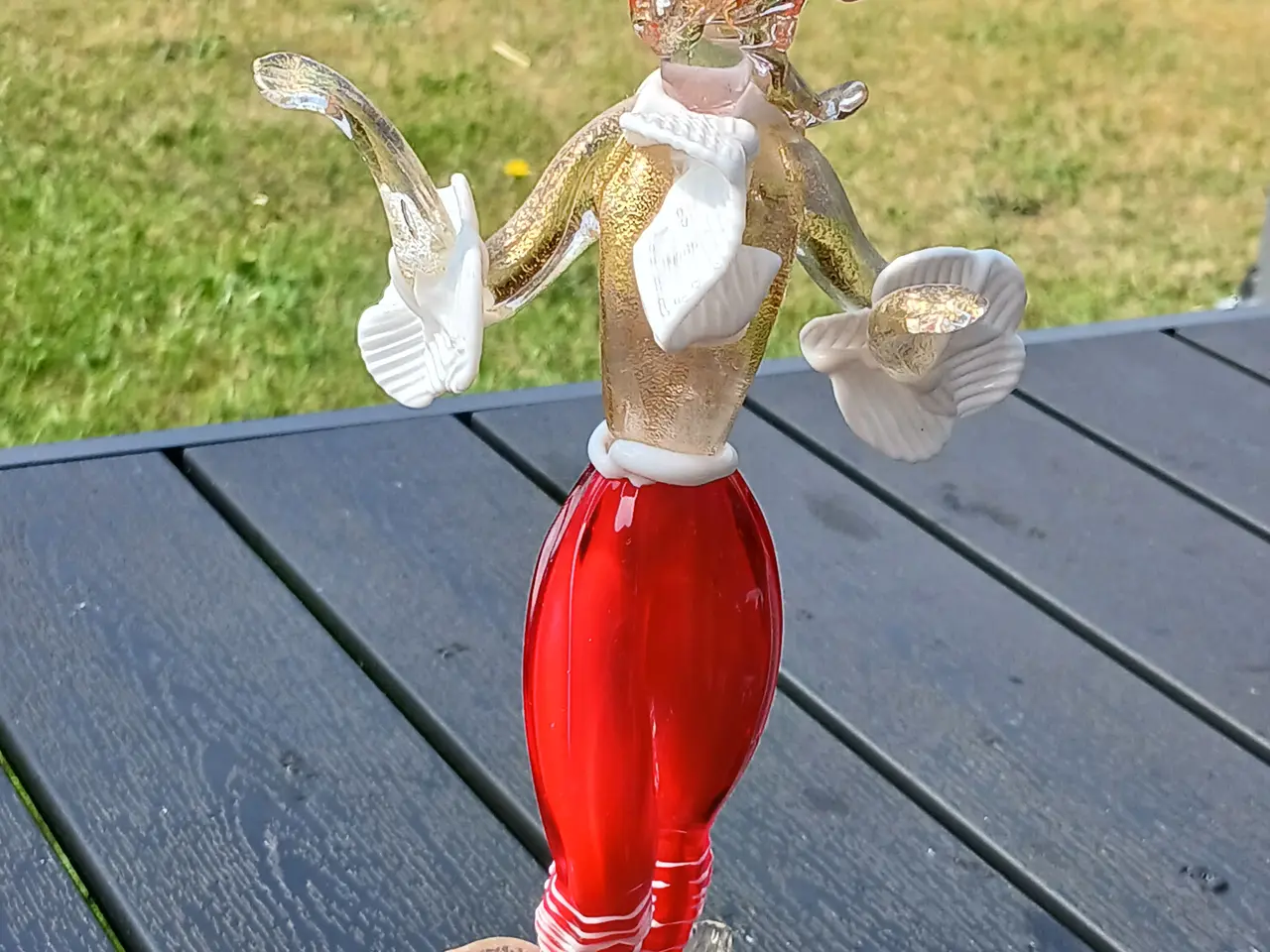 Billede 2 - Original Vintage Murano Glasfigur – Venetiansk Dan