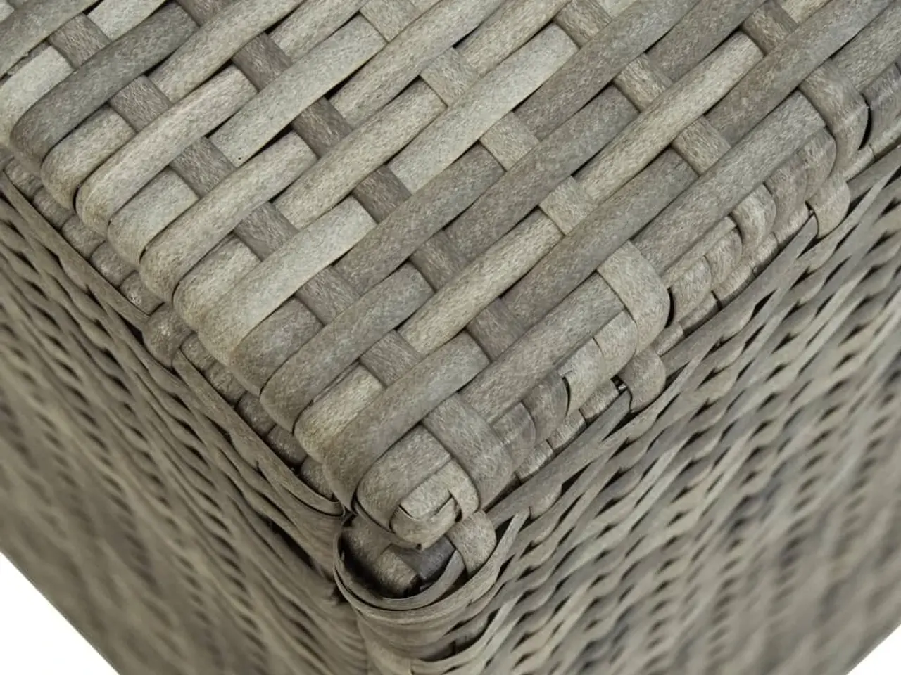 Billede 7 - Opbevaringskasse til haven 200x50x60 polyrattan grå