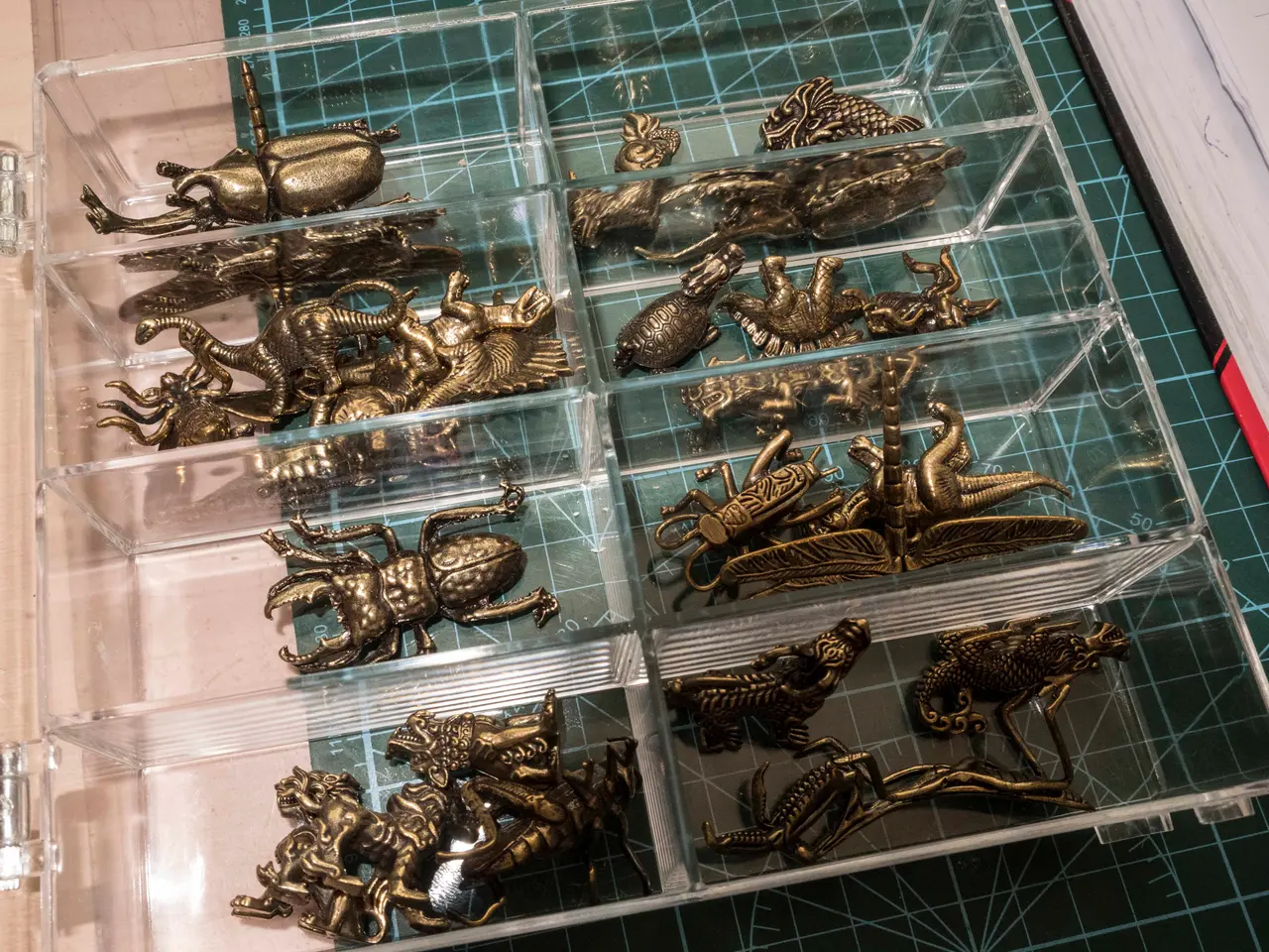 Billede 5 - Messing-dyre-figurer, insekter m.m. ca 25-27 stk. 