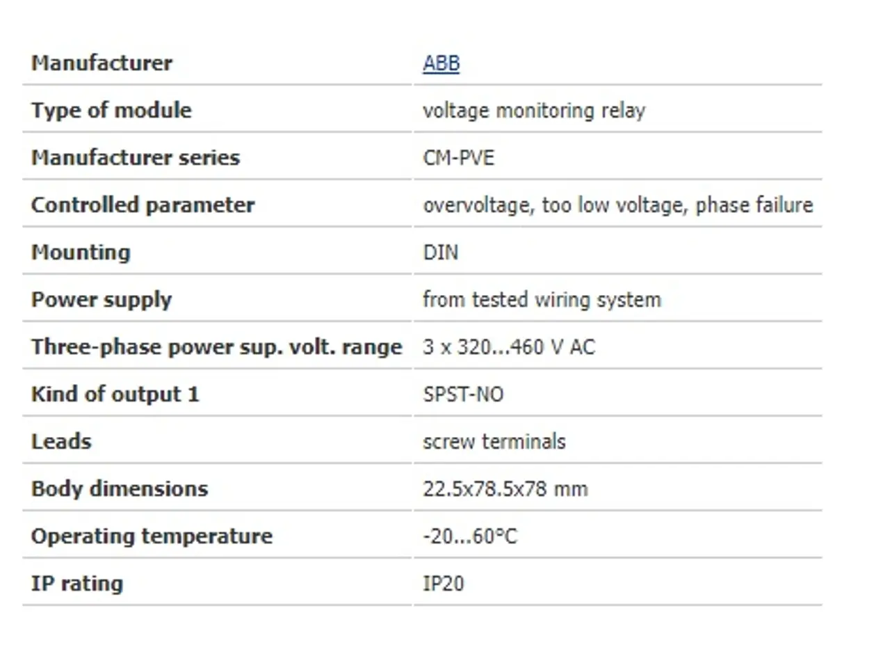 Billede 2 - ABB modul 1SVR550870R9400 voltage monitoring relæ