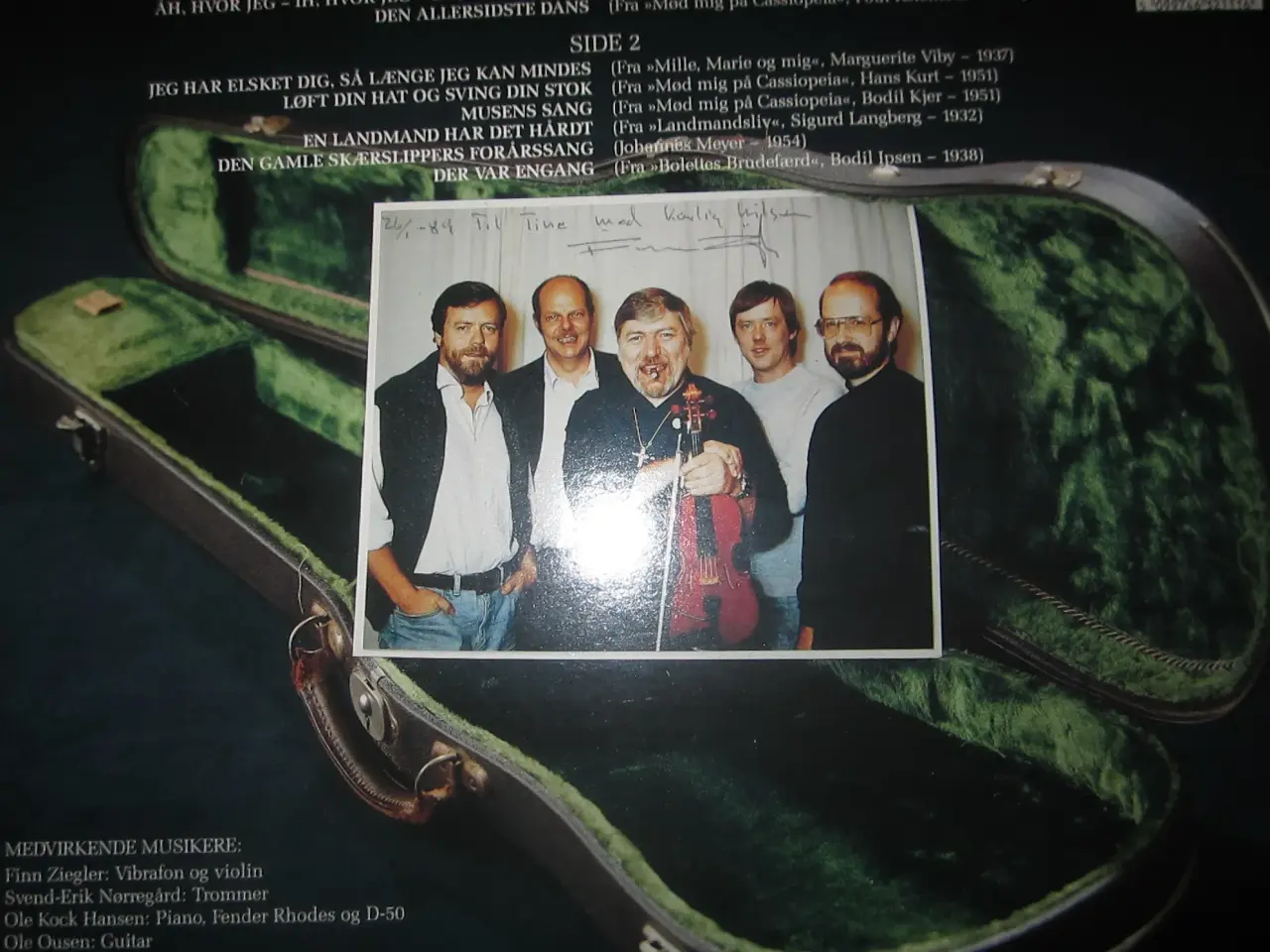 Billede 4 - Ny Finn Ziegler Lp plade m Hilsen/underskrift f 89