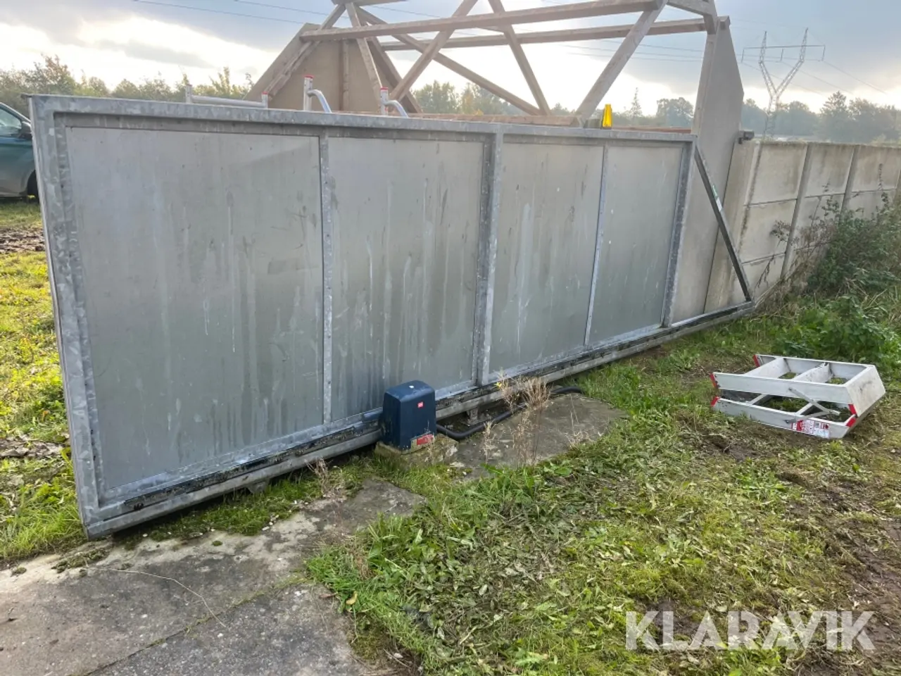 Billede 1 - Skydeport Lind Beton 400x157cm