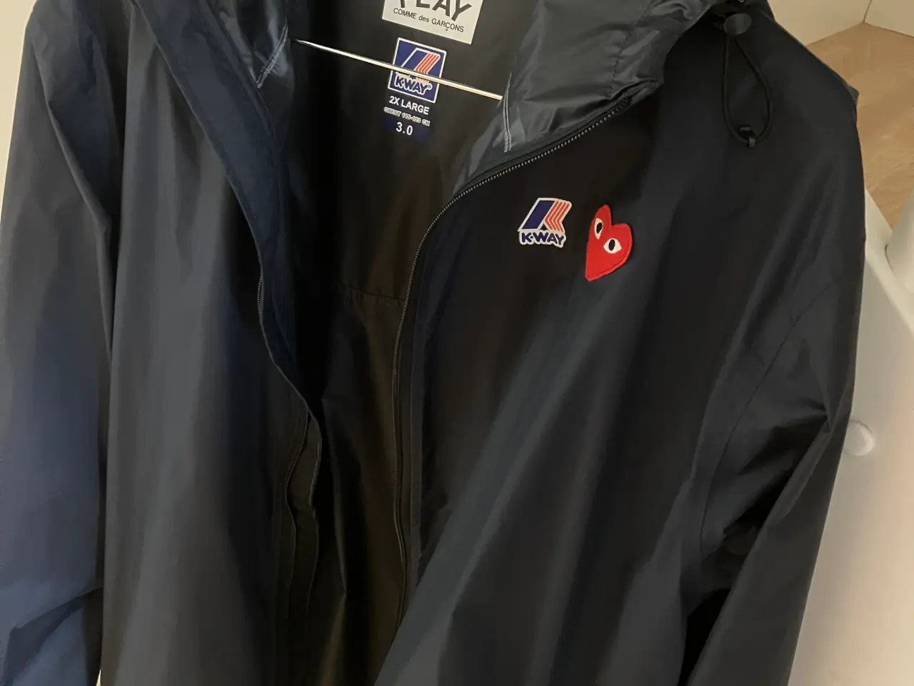 Billede 6 - K-WAY HOODIE FULL ZIP NAVY COMME DES GARÇONS PLAY