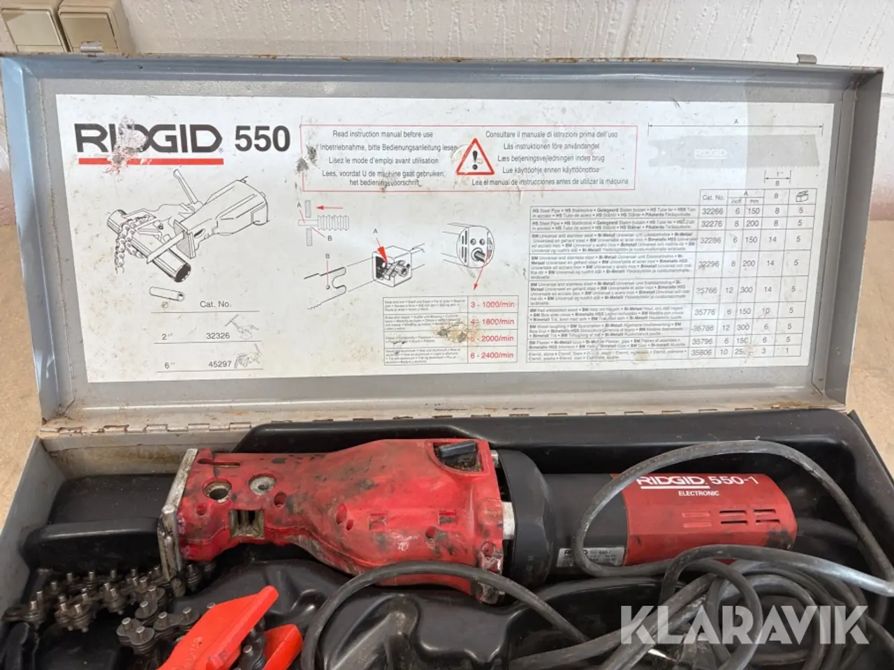 Billede 3 - Baronetsav til stål Ridgid 550-1