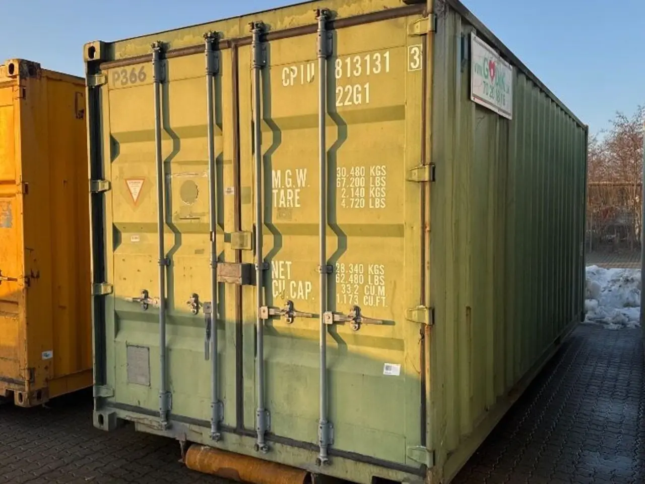 Billede 1 - Container Skibscontainer (P366) 20 fod 