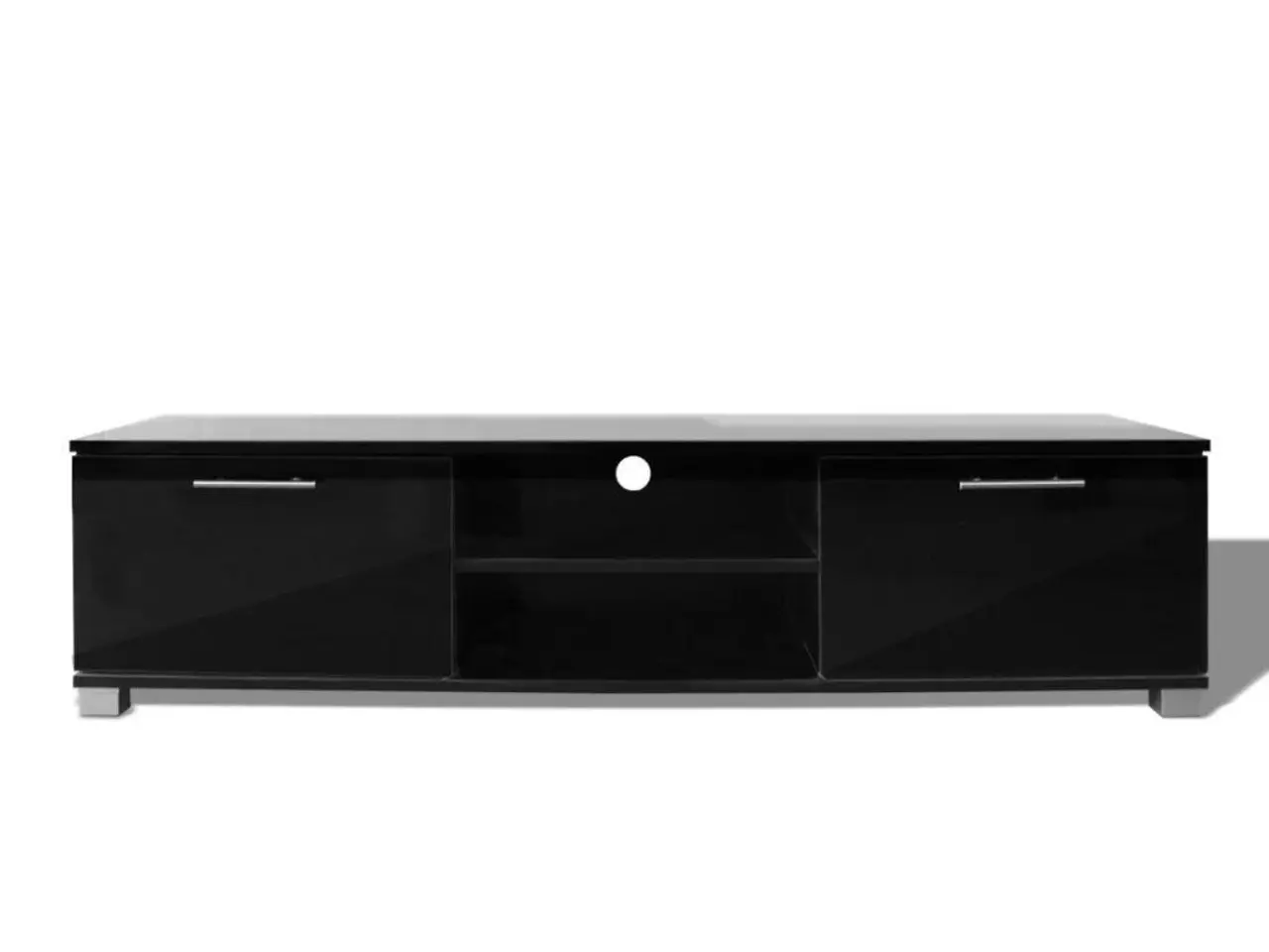 Billede 3 - Tv-bord i sort højglans - 120 × 40,5 × 35 cm