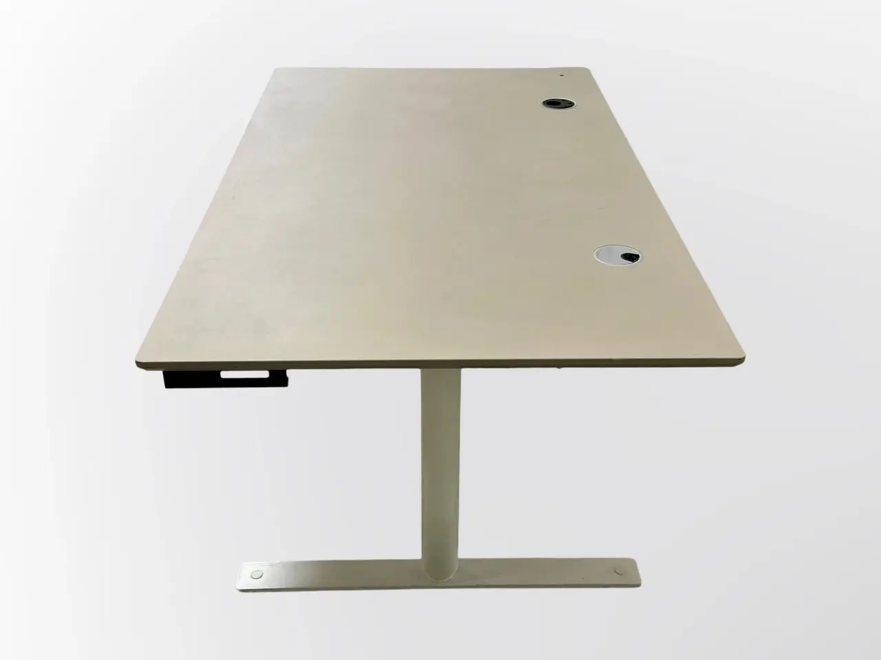 Billede 4 - Linak Hæve/sænkebord – Grå med Hvidt Stel 160x90 cm