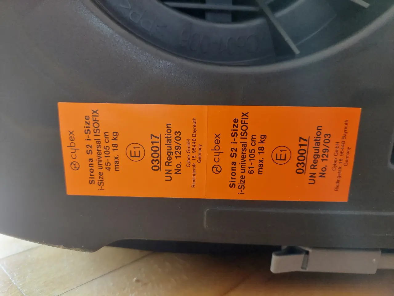 Billede 2 - Flot Autostol med base. max 18 kg