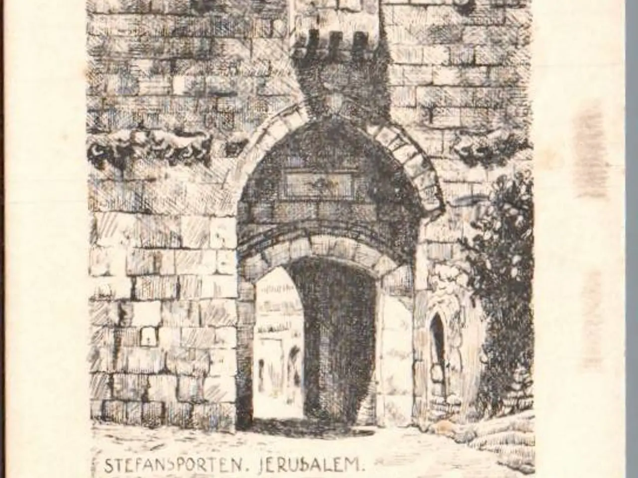 Billede 1 - Holm, Peter  - Stefansporten - Jerusalem - Postkort  - Brugt