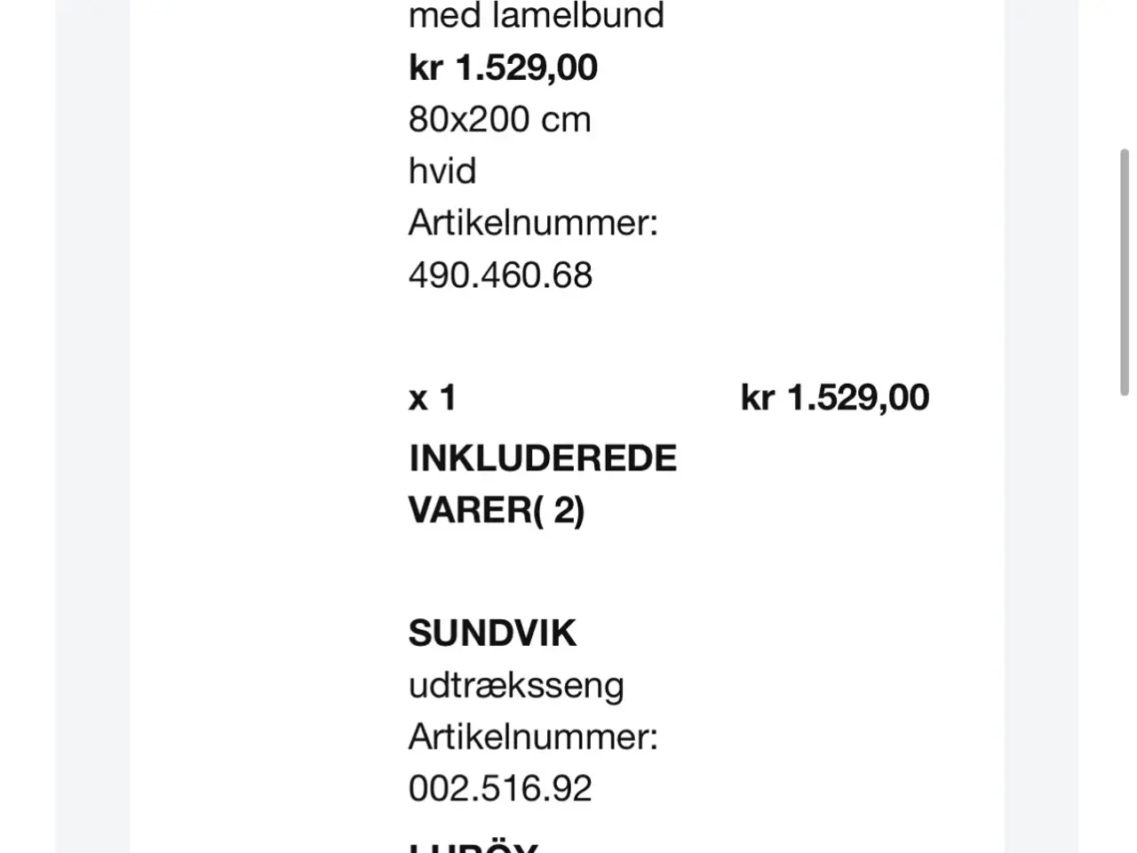 Billede 3 - Børneseng med udtræk