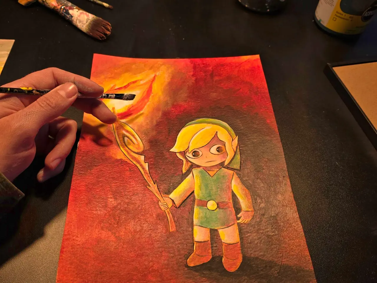 Billede 3 - Akryl tegning 20x30 Link