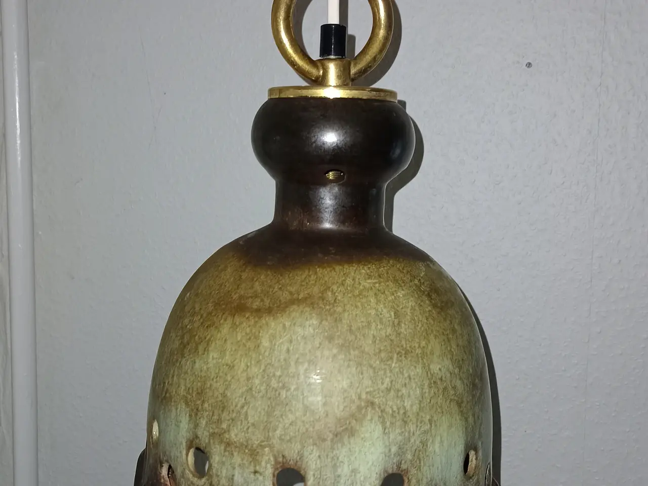 Billede 1 - Gammel keramik loft pendel/lampe 