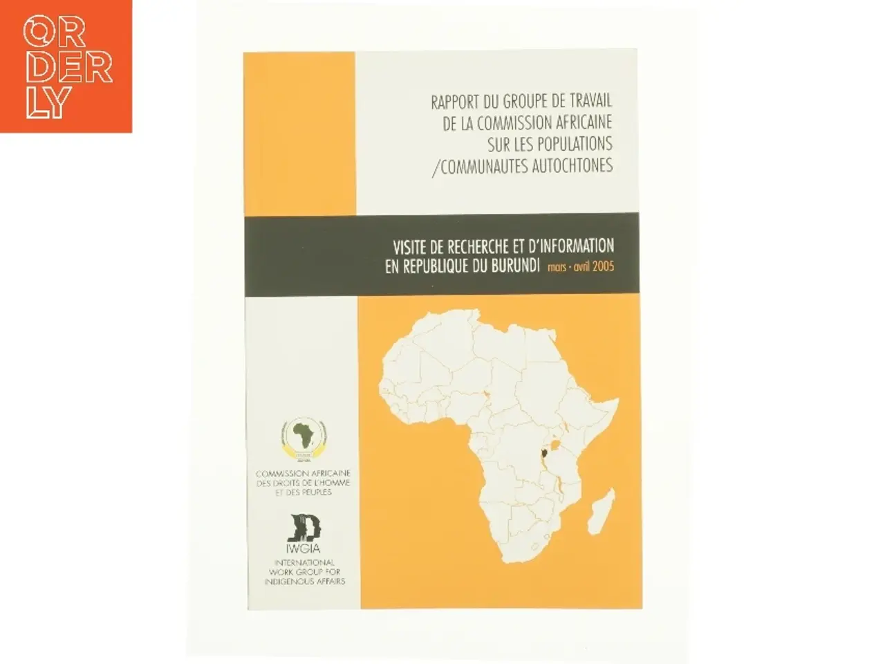 Billede 1 - Repport of the african commissions working group on indigenous populations (bog)
