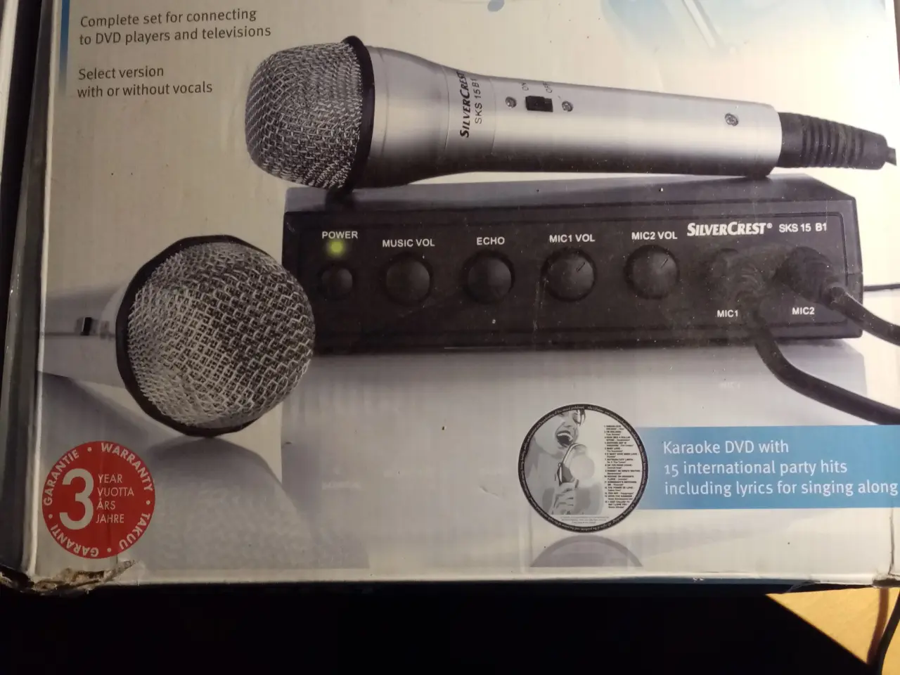 Billede 2 - Karaoke set med 2 metal microphone