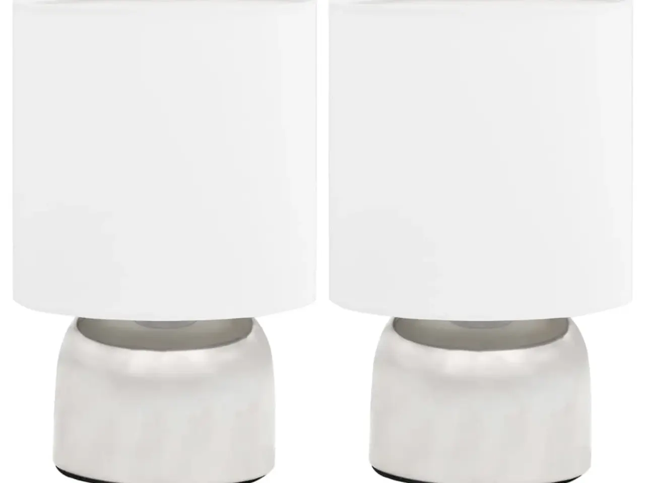 Billede 4 - Bordlamper 2 stk. touch-knap E14 hvid