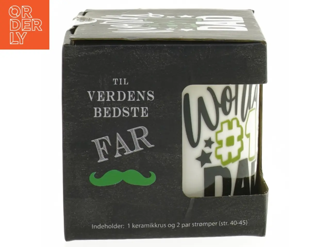 Billede 2 - Gaveæske til verdens bedste far (str. Sokker. str. 40-45)