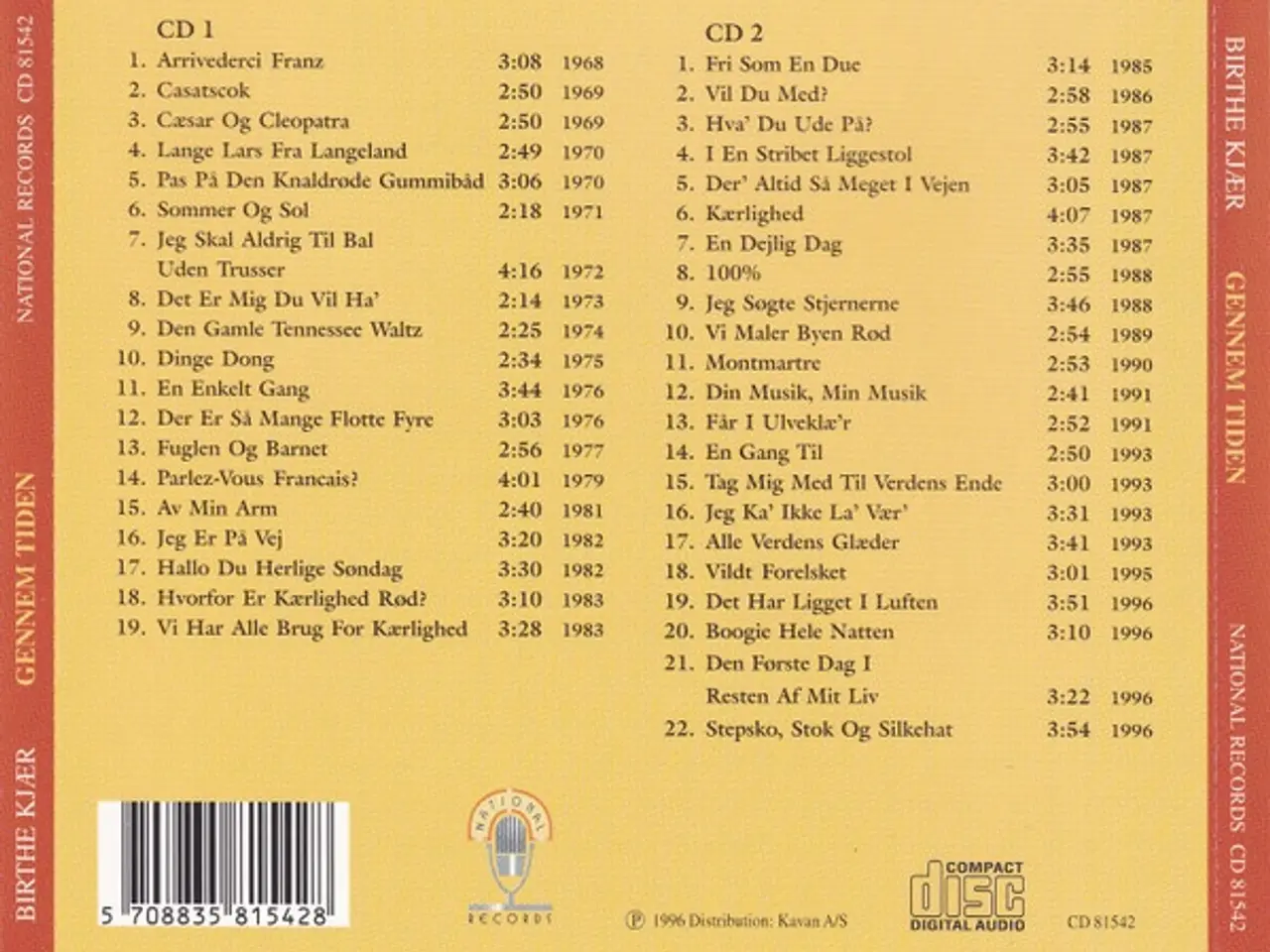 Billede 2 - Birthe Kjær – Gennem Tiden – 2CD