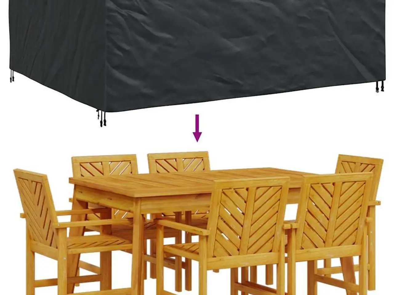Billede 8 - Møbelovertræk - sort 250 × 210 × 70 cm, 420D vandtæt