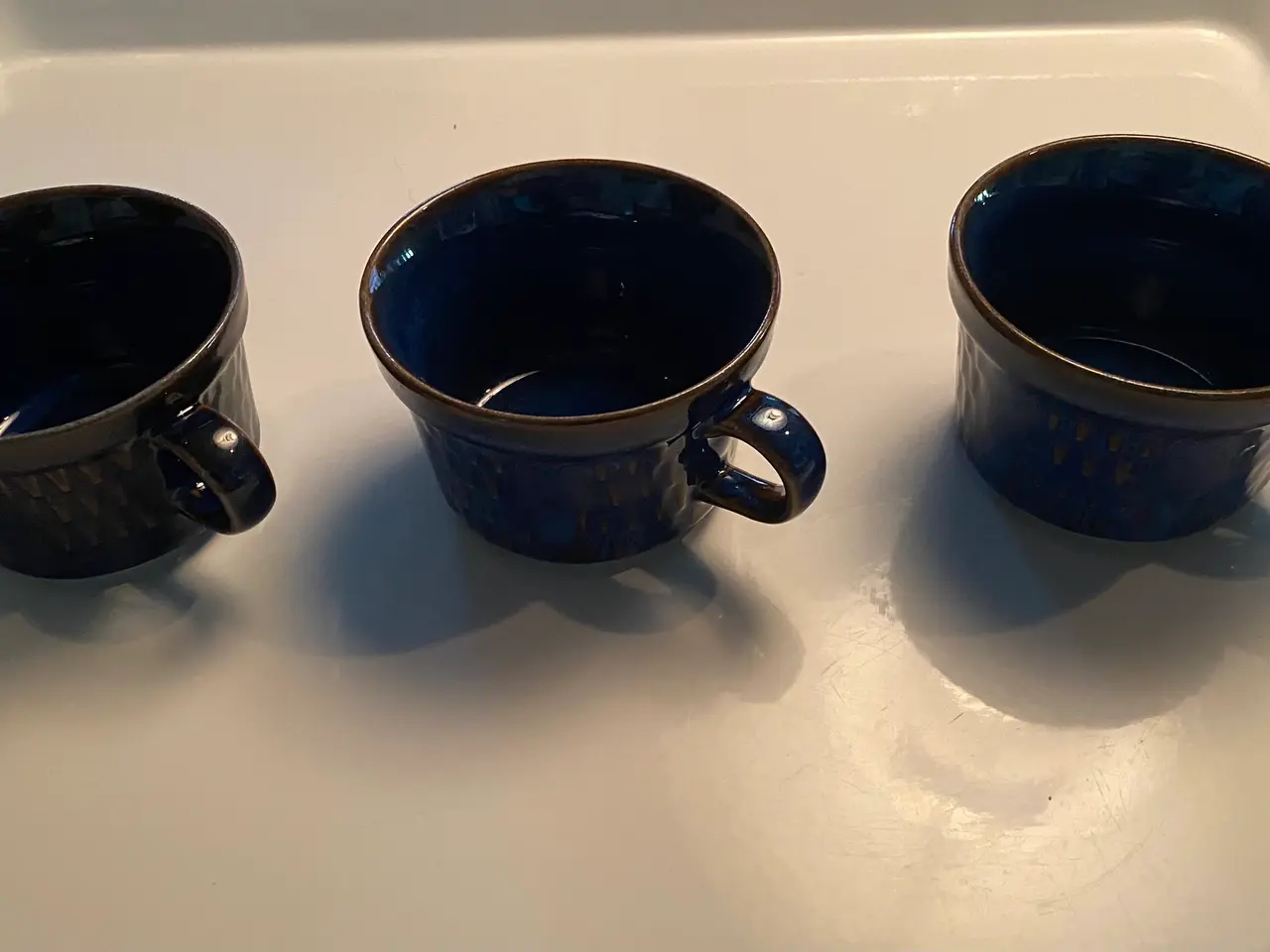 Billede 1 - 3 flotte blå Sødahl kopper som nye, kr. 60,-