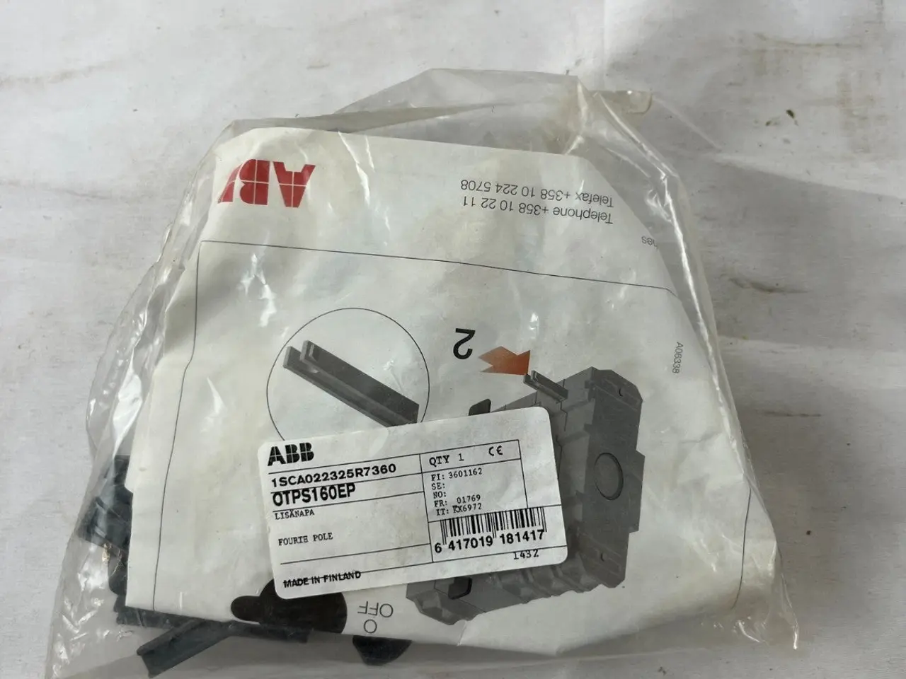 Billede 2 - ABB OTPS160EP Four Pole Shaft Extension Kit